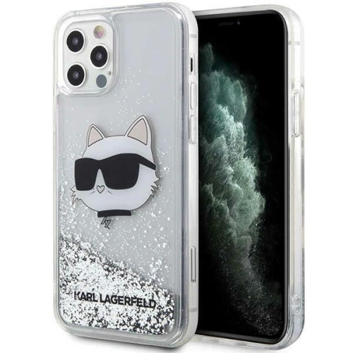 Buy Karl Lagerfeld KLHCP12MLNCHCS Apple iPhone 12/12 Pro silver hardcase Glitter Choupette Head - KLD1458 - {ean13} - Home Screen Store Europe