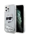 Etui Karl Lagerfeld KLHCP12MLNCHCS Apple iPhone 12/12 Pro srebrny/silver hardcase Glitter Choupette Head