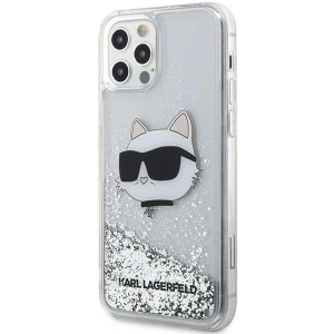 Kup Etui Karl Lagerfeld KLHCP12MLNCHCS Apple iPhone 12/12 Pro srebrny/silver hardcase Glitter Choupette Head - KLD1458 - {ean13} - Sklep Home Screen