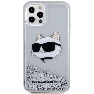 Kup Etui Karl Lagerfeld KLHCP12MLNCHCS Apple iPhone 12/12 Pro srebrny/silver hardcase Glitter Choupette Head - KLD1458 - {ean13} - Sklep Home Screen