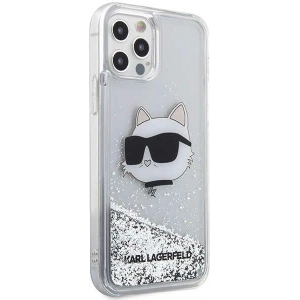 Kup Etui Karl Lagerfeld KLHCP12MLNCHCS Apple iPhone 12/12 Pro srebrny/silver hardcase Glitter Choupette Head - KLD1458 - {ean13} - Sklep Home Screen