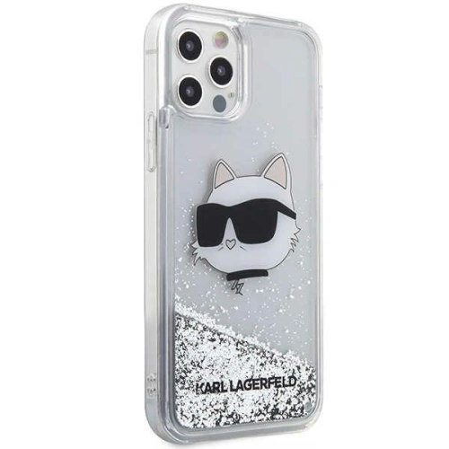 Buy Karl Lagerfeld KLHCP12MLNCHCS Apple iPhone 12/12 Pro silver hardcase Glitter Choupette Head - KLD1458 - {ean13} - Home Screen Store Europe