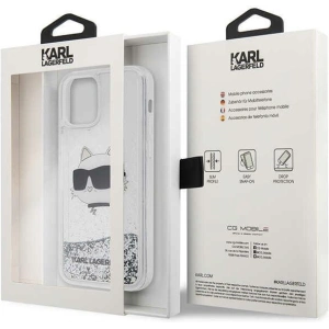 Kup Etui Karl Lagerfeld KLHCP12MLNCHCS Apple iPhone 12/12 Pro srebrny/silver hardcase Glitter Choupette Head - KLD1458 - {ean13} - Sklep Home Screen