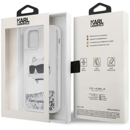 Kup Etui Karl Lagerfeld KLHCP12MLNCHCS Apple iPhone 12/12 Pro srebrny/silver hardcase Glitter Choupette Head - KLD1458 - {ean13} - Sklep Home Screen