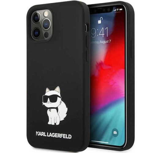 Buy Karl Lagerfeld KLHCP12MSNCHBCK Apple iPhone 12/12 Pro hardcase black Silicone Choupette - KLD1459 - {ean13} - Home Screen Store Europe