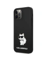 Kup Etui Karl Lagerfeld KLHCP12MSNCHBCK Apple iPhone 12/12 Pro hardcase černý/black Silicone Choupette - KLD1459 - {ean13} - Sklep Home Screen