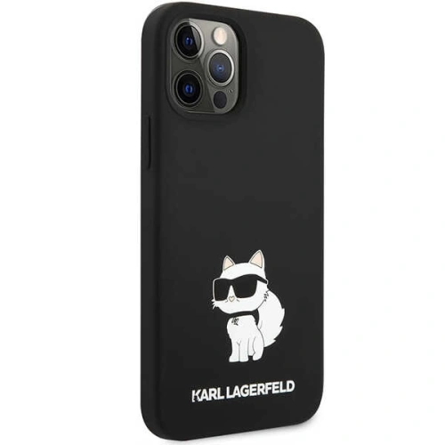 Buy Karl Lagerfeld KLHCP12MSNCHBCK Apple iPhone 12/12 Pro hardcase black Silicone Choupette - KLD1459 - {ean13} - Home Screen Store Europe