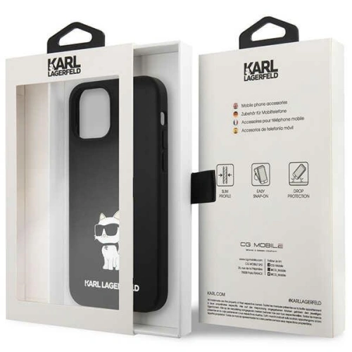 Buy Karl Lagerfeld KLHCP12MSNCHBCK Apple iPhone 12/12 Pro hardcase black Silicone Choupette - KLD1459 - {ean13} - Home Screen Store Europe