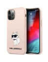 Etui Karl Lagerfeld KLHCP12MSNCHBCP Apple iPhone 12/12 Pro hardcase růžový/pink silikon Choupette