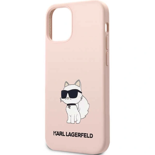 Kup Etui Karl Lagerfeld KLHCP12MSNCHBCP Apple iPhone 12/12 Pro hardcase różowy/pink Silicone Choupette - KLD1460 - {ean13} - Sklep Home Screen