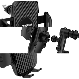 Uchwyt samochodový Dudao na mřížku ventilace černý (F2 Pro black)