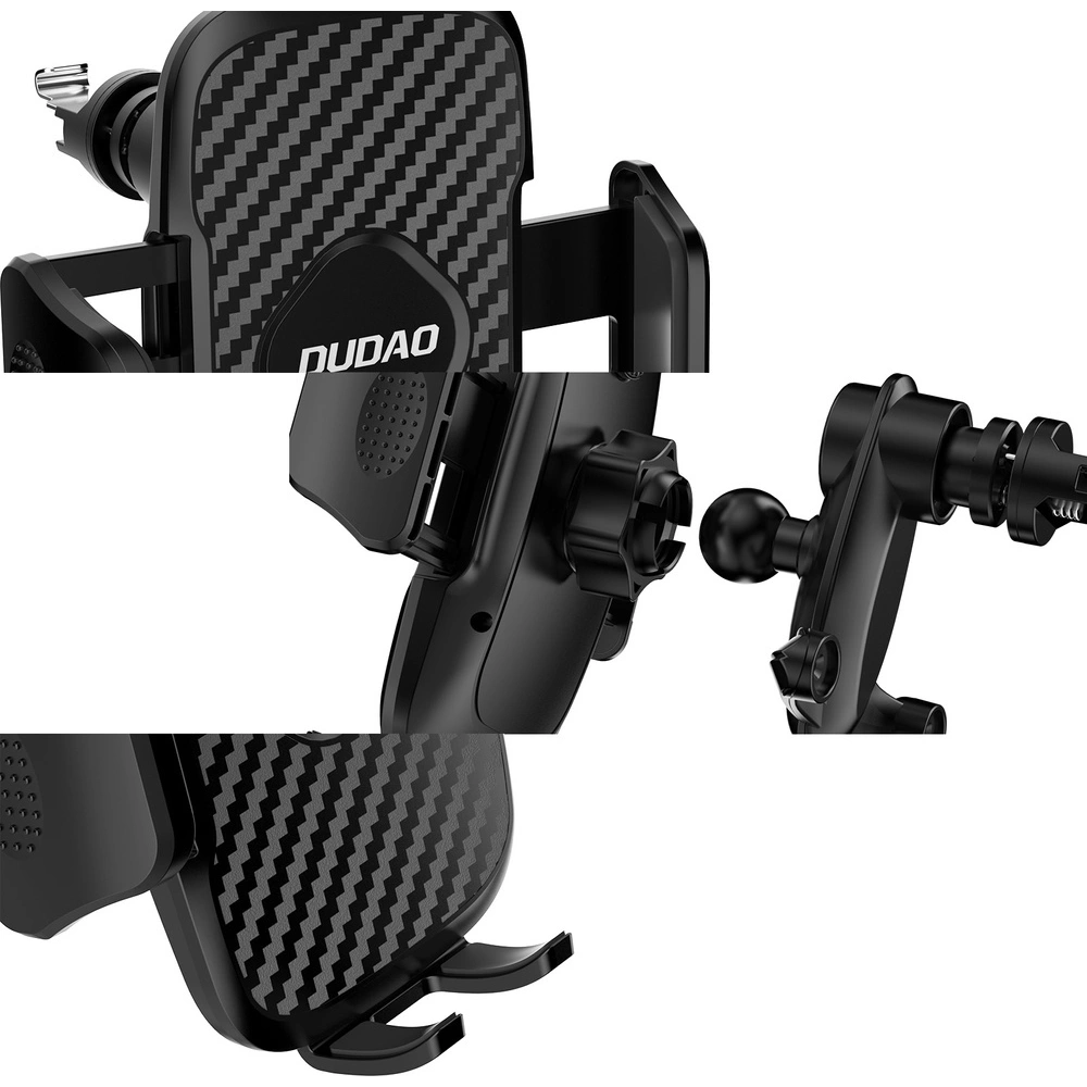 Uchwyt samochodowy Dudao na kratkę wentylacyjną czarny (F2 Pro black)