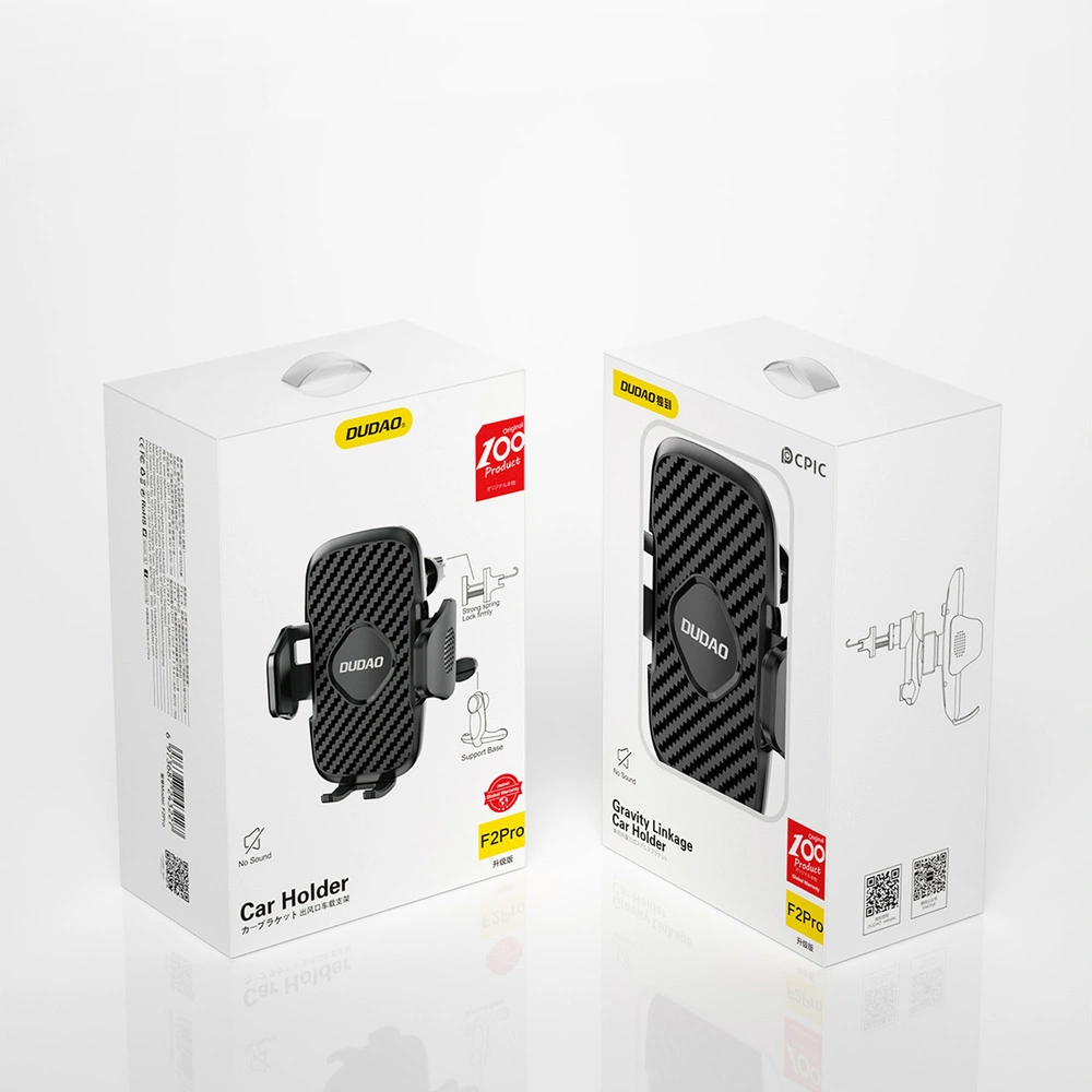Uchwyt samochodowy Dudao na kratkę wentylacyjną czarny (F2 Pro black)