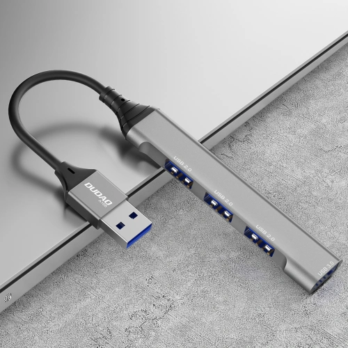 Kup Dudao HUB 4în1 USB-A/4x USB-A(3 x USB 2.0/USB 3.0) 6,3cm negru (A16B) - DDA252 - {ean13} - Sklep Home Screen