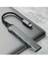 Kup Dudao HUB 4in1 USB-C/4x USB-A(3 x USB 2.0/USB 3.0) 6,3cm negru (A16T) - DDA253 - {ean13} - Sklep Home Screen