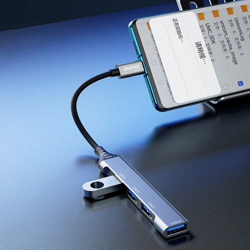 Kup Dudao HUB 4in1 USB-C/4x USB-A(3 x USB 2.0/USB 3.0) 6,3cm negru (A16T) - DDA253 - {ean13} - Sklep Home Screen