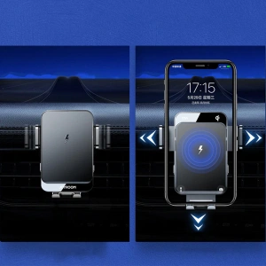 Kup Auto-Halterung mit kabellosem Ladegerät Joyroom schwarz (JR-ZS219) - JYR597 - {ean13} - Sklep Home Screen