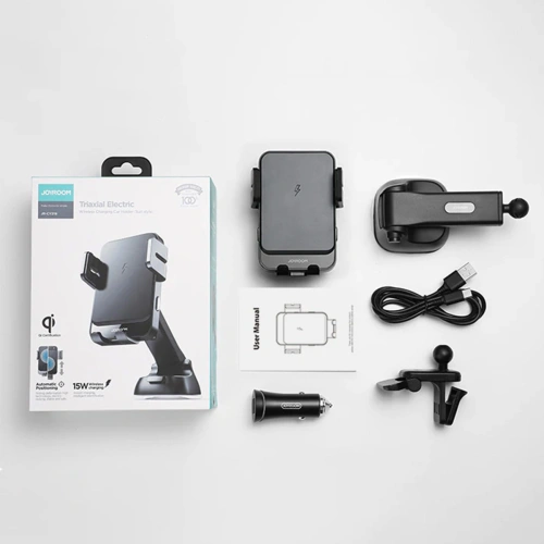 Buy Joyroom Car Mount Holder Wireless Charger black (JR-ZS219) - JYR597 - {ean13} - Home Screen Store Europe