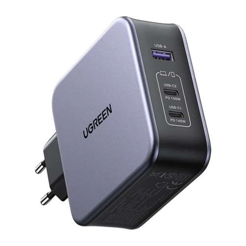 Kup Încărcător de rețea UGREEN CD289, 2x USB-C, 1x USB-A, GaN, 140W, Cablu 2m (Negru) - UGR1437 - {ean13} - Sklep Home Screen