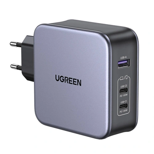 Kup Încărcător de rețea UGREEN CD289, 2x USB-C, 1x USB-A, GaN, 140W, Cablu 2m (Negru) - UGR1437 - {ean13} - Sklep Home Screen
