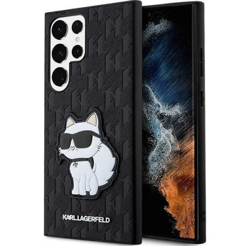 Kup Husă Karl Lagerfeld KLHCS23LSAKLHCPK Samsung Galaxy S23 Ultra hardcase negru/black Saffiano Monogram Choupette - KLD1461 - {ean13} - Sklep Home Screen