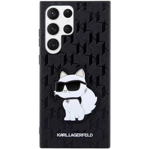 Kup Husă Karl Lagerfeld KLHCS23LSAKLHCPK Samsung Galaxy S23 Ultra hardcase negru/black Saffiano Monogram Choupette - KLD1461 - {ean13} - Sklep Home Screen