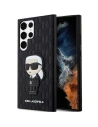 Husă Karl Lagerfeld KLHCS23LSAKLHKPK Samsung Galaxy S23 Ultra hardcase negru/black Saffiano Monogram Ikonik