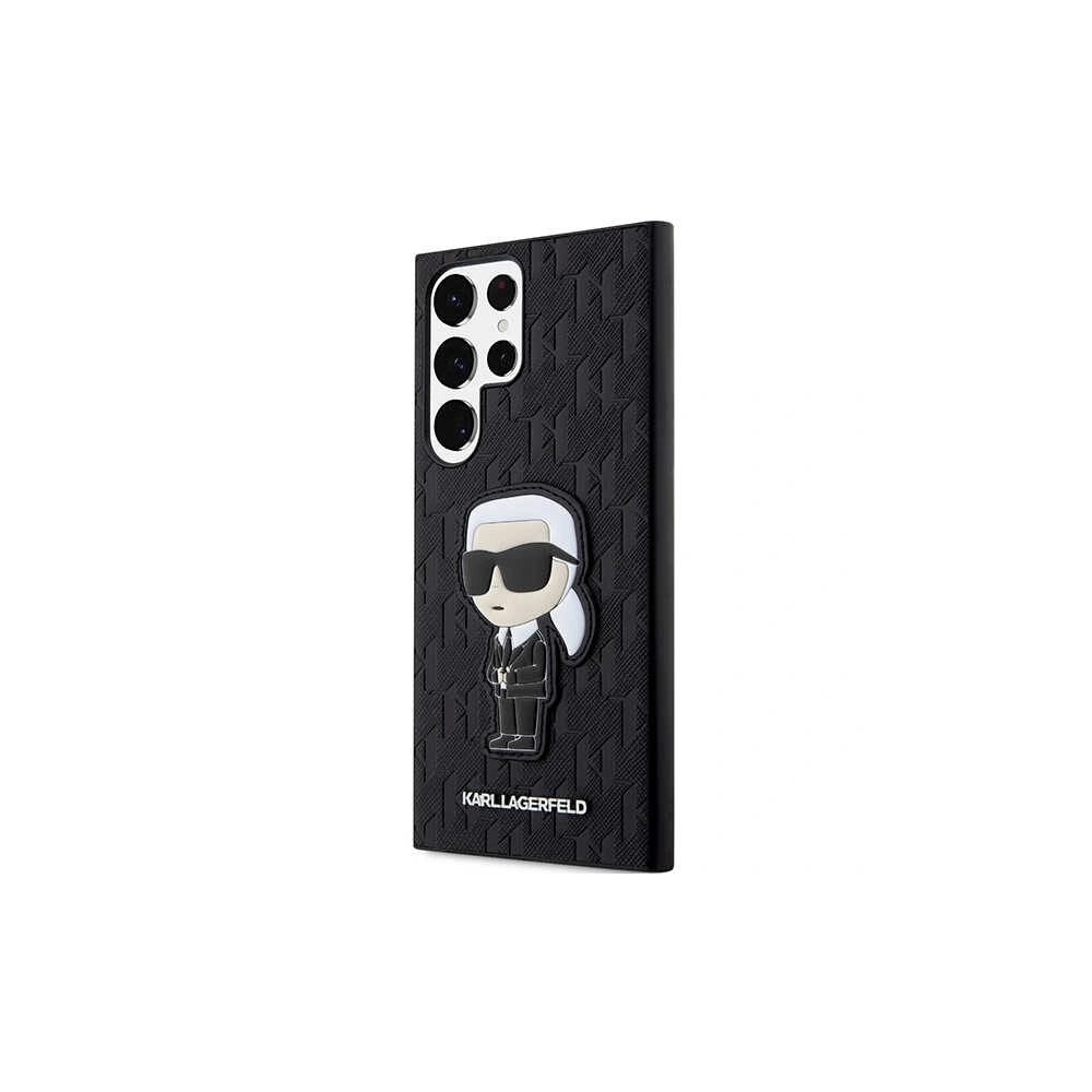 Etui Karl Lagerfeld KLHCS23LSAKLHKPK Samsung Galaxy S23 Ultra hardcase czarny/black Saffiano Monogram Ikonik