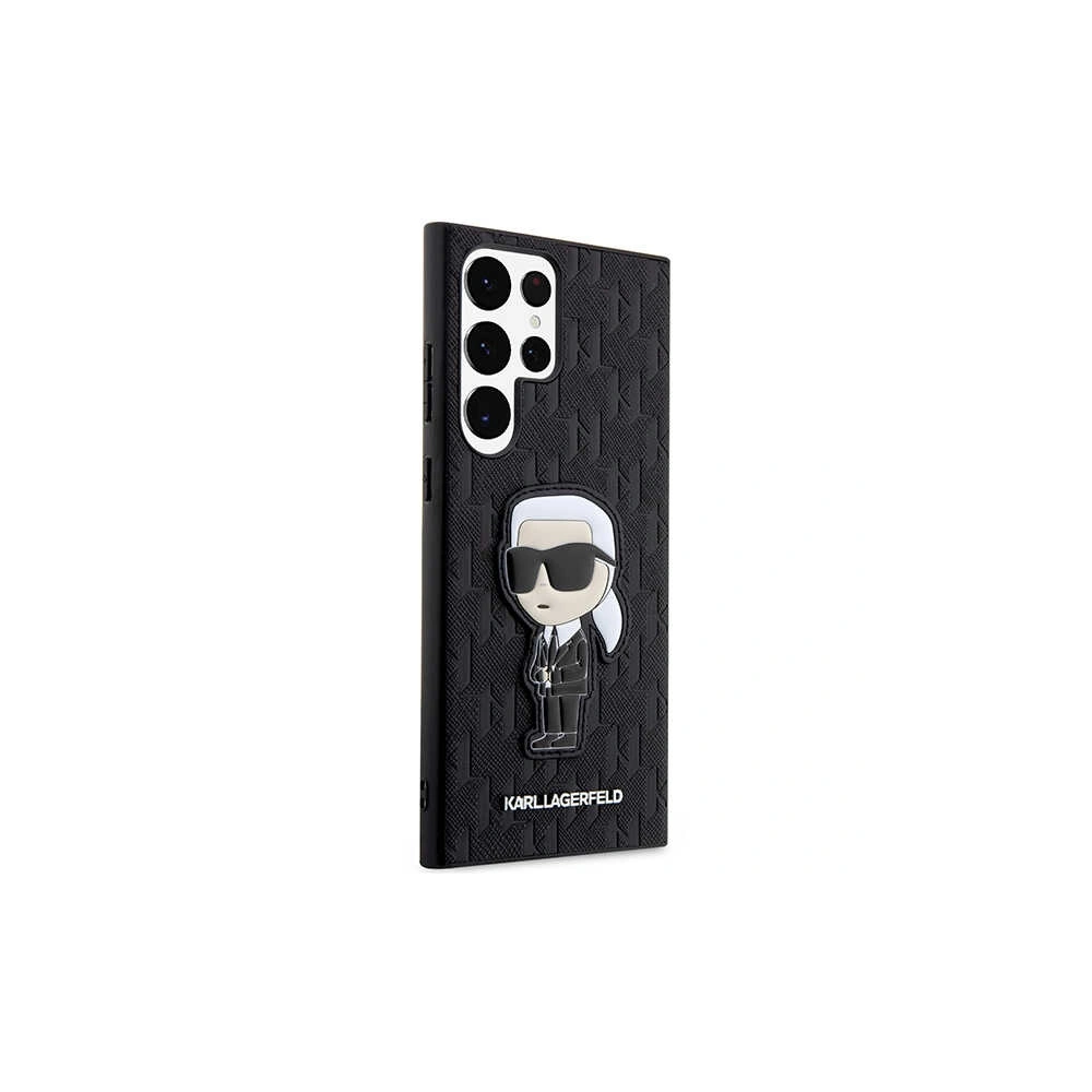 Etui Karl Lagerfeld KLHCS23LSAKLHKPK Samsung Galaxy S23 Ultra hardcase czarny/black Saffiano Monogram Ikonik