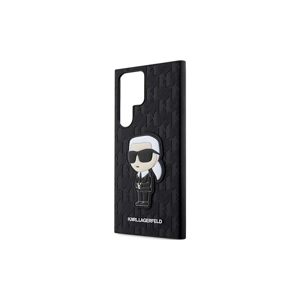 Etui Karl Lagerfeld KLHCS23LSAKLHKPK Samsung Galaxy S23 Ultra hardcase czarny/black Saffiano Monogram Ikonik