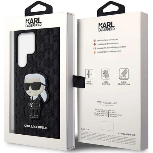Kup Husă Karl Lagerfeld KLHCS23LSAKLHKPK Samsung Galaxy S23 Ultra hardcase negru/black Saffiano Monogram Ikonik - KLD1462 - {ean13} - Sklep Home Screen