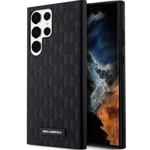 Kup Etui Karl Lagerfeld KLHCS23LSAKLHPK Samsung Galaxy S23 Ultra tvrdý obal černý/black Saffiano Mono Metal Logo - KLD1463 - {ean13} - Sklep Home Screen