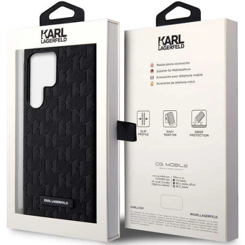 Kup Etui Karl Lagerfeld KLHCS23LSAKLHPK Samsung Galaxy S23 Ultra tvrdý obal černý/black Saffiano Mono Metal Logo - KLD1463 - {ean13} - Sklep Home Screen