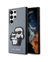 Case Karl Lagerfeld KLHCS23LSANKCPG Samsung Galaxy S23 Ultra Hardcase grau/grey Saffiano Karl & Choupette