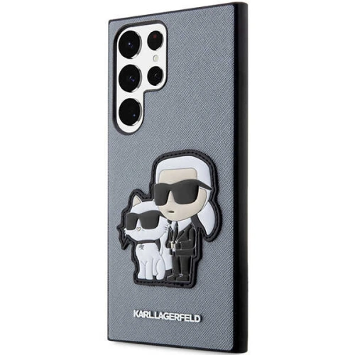 Kup Case Karl Lagerfeld KLHCS23LSANKCPG Samsung Galaxy S23 Ultra Hardcase grau/grey Saffiano Karl & Choupette - KLD1464 - {ean13} - Sklep Home Screen