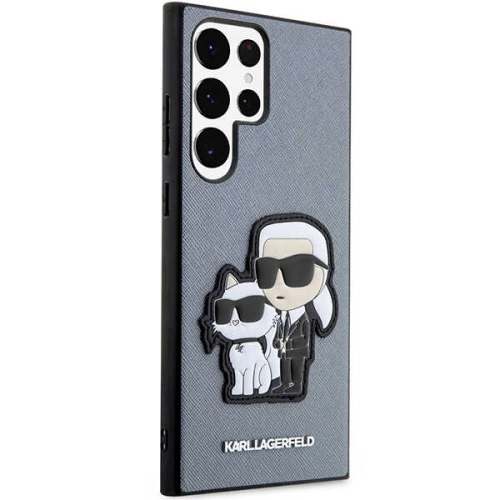 Kup Case Karl Lagerfeld KLHCS23LSANKCPG Samsung Galaxy S23 Ultra Hardcase grau/grey Saffiano Karl & Choupette - KLD1464 - {ean13} - Sklep Home Screen