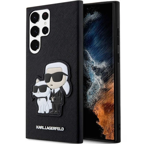 Kup Case Karl Lagerfeld KLHCS23LSANKCPK Samsung Galaxy S23 Ultra Hardcase schwarz/schwarz Saffiano Karl & Choupette - KLD1465 - {ean13} - Sklep Home Screen