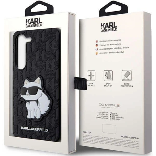 Kup Etui Karl Lagerfeld KLHCS23MSAKLHCPK Samsung Galaxy S23+ Plus hardcase černý/black Saffiano Monogram Choupette - KLD1466 - {ean13} - Sklep Home Screen