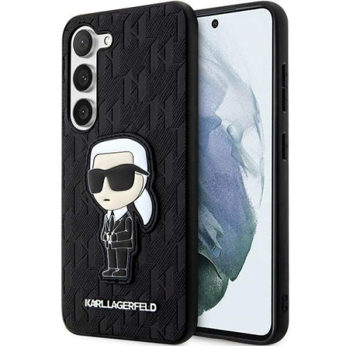 Kup Case Karl Lagerfeld KLHCS23MSAKLHKPK Samsung Galaxy S23+ Plus Hardcase schwarz/schwarz Saffiano Monogram Ikonik - KLD1467 - {ean13} - Sklep Home Screen