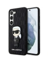 Case Karl Lagerfeld KLHCS23MSAKLHKPK Samsung Galaxy S23+ Plus Hardcase schwarz/schwarz Saffiano Monogram Ikonik