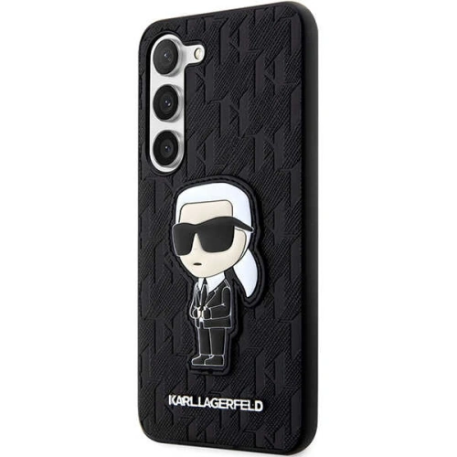 Buy Karl Lagerfeld KLHCS23MSAKLHKPK Samsung Galaxy S23+ Plus hardcase black Saffiano Monogram Ikonik - KLD1467 - {ean13} - Home Screen Store Europe