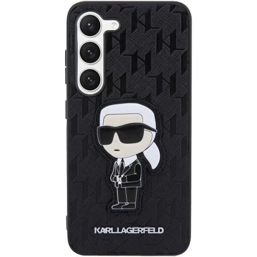Kup Case Karl Lagerfeld KLHCS23MSAKLHKPK Samsung Galaxy S23+ Plus Hardcase schwarz/schwarz Saffiano Monogram Ikonik - KLD1467 - {ean13} - Sklep Home Screen