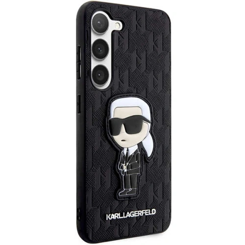 Kup Case Karl Lagerfeld KLHCS23MSAKLHKPK Samsung Galaxy S23+ Plus Hardcase schwarz/schwarz Saffiano Monogram Ikonik - KLD1467 - {ean13} - Sklep Home Screen