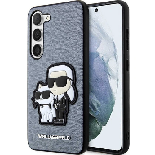 Kup Case Karl Lagerfeld KLHCS23MSANKCPG Samsung Galaxy S23+ Plus Hardcase grau/grau Saffiano Karl & Choupette - KLD1469 - {ean13} - Sklep Home Screen