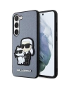 Case Karl Lagerfeld KLHCS23MSANKCPG Samsung Galaxy S23+ Plus Hardcase grau/grau Saffiano Karl & Choupette
