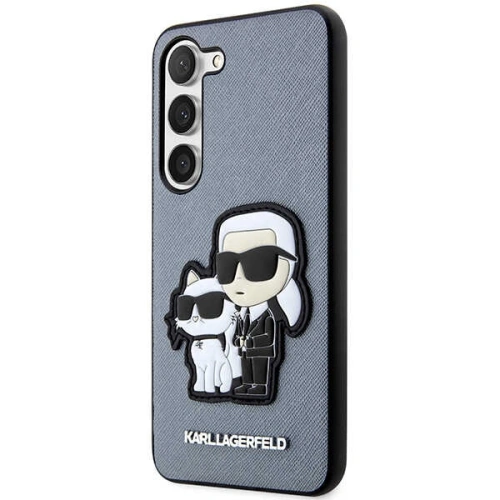 Kup Case Karl Lagerfeld KLHCS23MSANKCPG Samsung Galaxy S23+ Plus Hardcase grau/grau Saffiano Karl & Choupette - KLD1469 - {ean13} - Sklep Home Screen