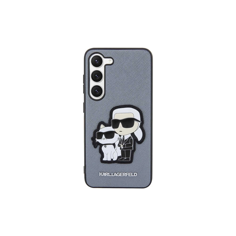 Etui Karl Lagerfeld KLHCS23MSANKCPG Samsung Galaxy S23+ Plus hardcase szary/grey Saffiano Karl & Choupette