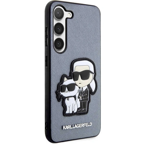 Kup Case Karl Lagerfeld KLHCS23MSANKCPG Samsung Galaxy S23+ Plus Hardcase grau/grau Saffiano Karl & Choupette - KLD1469 - {ean13} - Sklep Home Screen