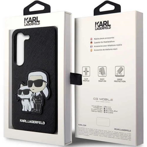 Buy Karl Lagerfeld KLHCS23MSANKCPK Samsung Galaxy S23+ Plus hardcase black Saffiano Karl & Choupette - KLD1470 - {ean13} - Home Screen Store Europe
