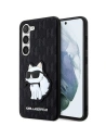 Case Karl Lagerfeld KLHCS23SSAKLHCPK Samsung Galaxy S23 Hardcase schwarz/black Saffiano Monogram Choupette